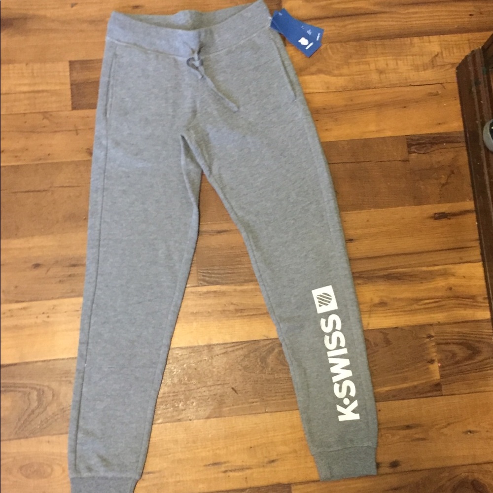K-SWISS Gray joggers (xs) new - Picture 3 of 8